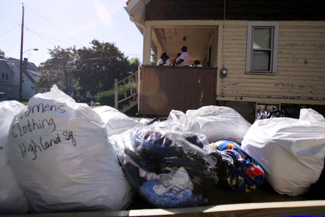 Second Place, Student Photographer of the Year Award - Emily Rasinski / Kent State UniversityThe familiy has seen an outpouring of support from the local community.  Bags of donations were dropped off at the house the Ballards are temporarily calling home.