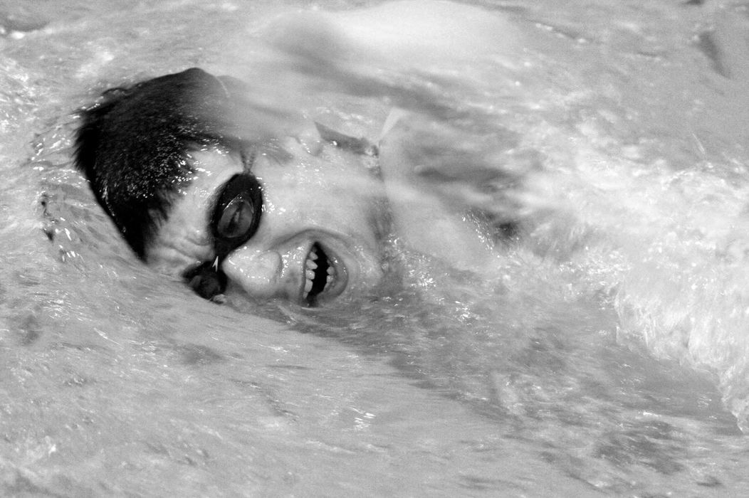 Third Place, Sports Picture Story - Abogail Bobrow / Sandusky RegisterDustin swims a lap of freestyle during a practice. 