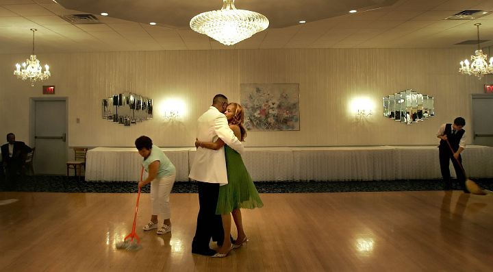 First Place, Assigned Feature - Joshua Gunter / The Plain DealerBernie Reeves, of Euclid, and Carolyn Wills, of Bainbridge, didn't bother to stop dancing as the floor was being cleaned during the Gentlemen of Ballroom dance August 18, 2006 in Willoughby Hills. The dance partners moved enough to be mopped around. The Gentlemen of Ballroom is a group of black men who wanted to show their appreciation for the women who taught them ballroom dancing.    