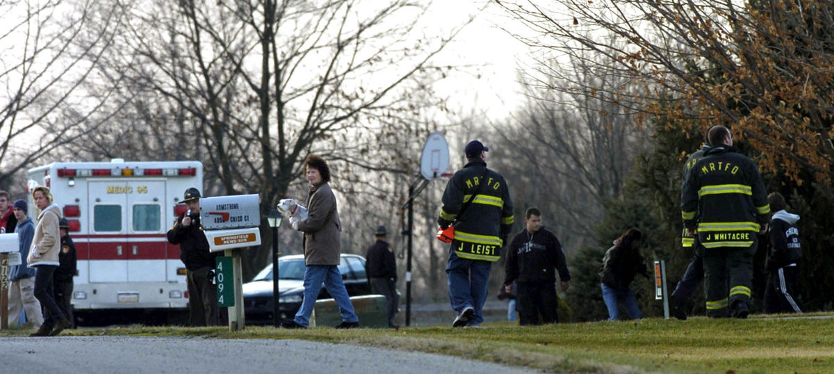 Second Place, News Picture Story - Marsahll Gorby / Springfield News-SunFirefighters, Clark County Sheriff's deputies and volunteers search the neighborhood around Chico Court for two and a half year old Cayden Workman. 