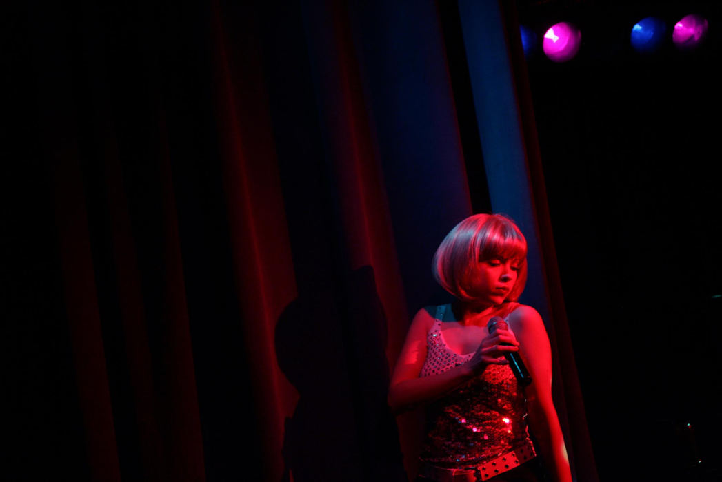 Award of Excellence, Photographer of the Year - Dale Omori / The Plain DealerLisa Zebrowski performs in the Follies Cabaret Rock show at Pickwick and Frolic, Jan. 12, 2006, Cleveland.