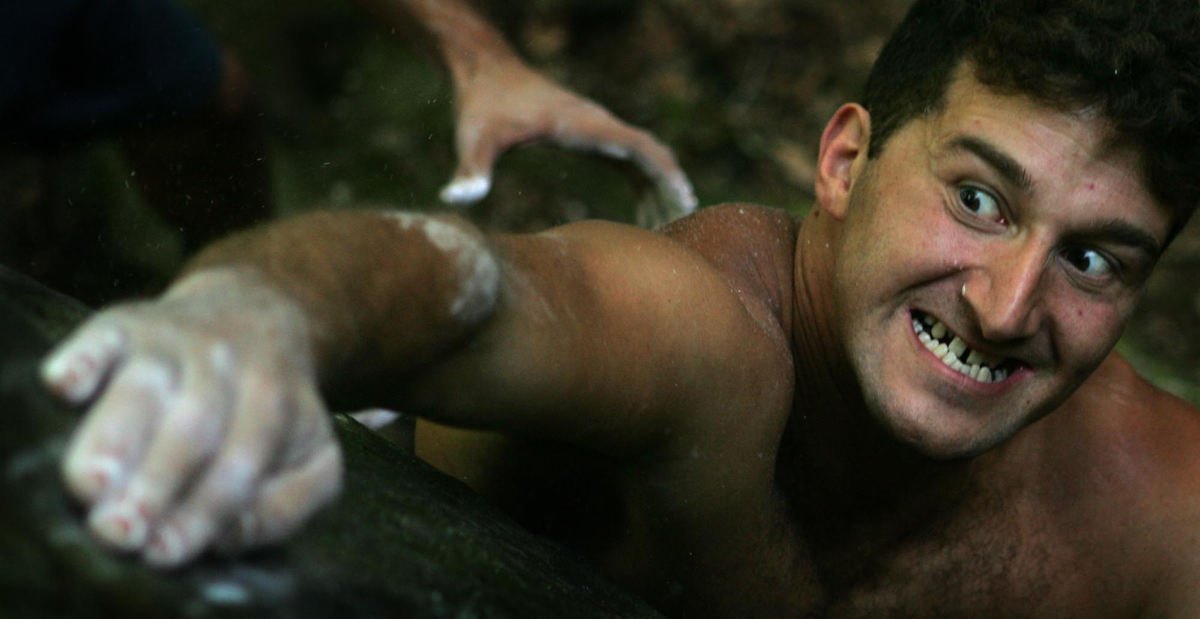 Award of Excellence, Photographer of the Year - Dale Omori / The Plain DealerClimber Jeff Boni strains for a handhold while rock climbing in Hinckley Reservation.                               