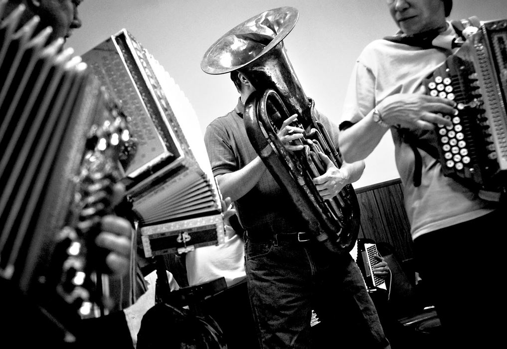 Third Place, Photographer of the Year - Greg Ruffing / FreelanceA tuba player joins in on a jam session. Many participants brought other instruments besides accordions and button boxes, sometimes lending blues and big band twists to the otherwise Old World sound.
