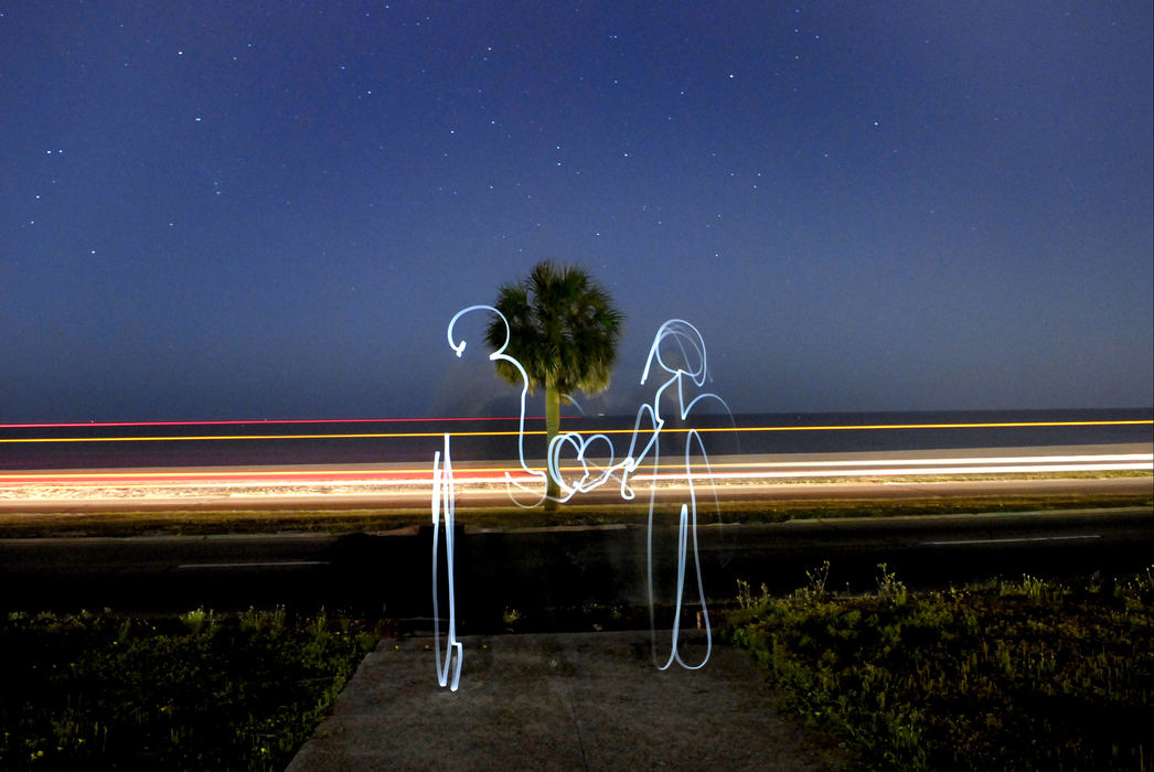 Award of Excellence, Issue Illustration - David Foster / n/a"Love on the Beach"  - A photo illustration using light painting to show the romance of the beach. 