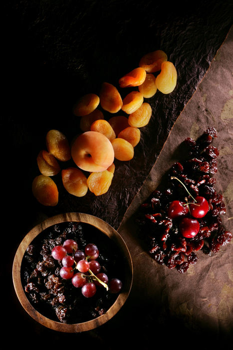 Award of Excellence, Product Illustration - Fred Squillante / The Columbus DispatchDried apricots, cherries and raisins from grapes add sweetness to the gray days of winter. Dried fruits make excellent stand-ins for fruits that are only in season in the summer.