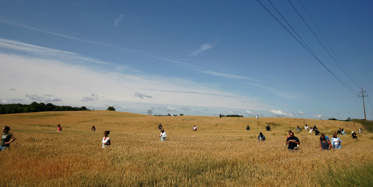 First Place, Team Picture Story - Lew Stamp / Akron Beacon JournalLarge teams of volunteer searchers comb the fields along Wright Road Northwest in Lake Township for clues in the disappearance of Jessie Marie Davis.