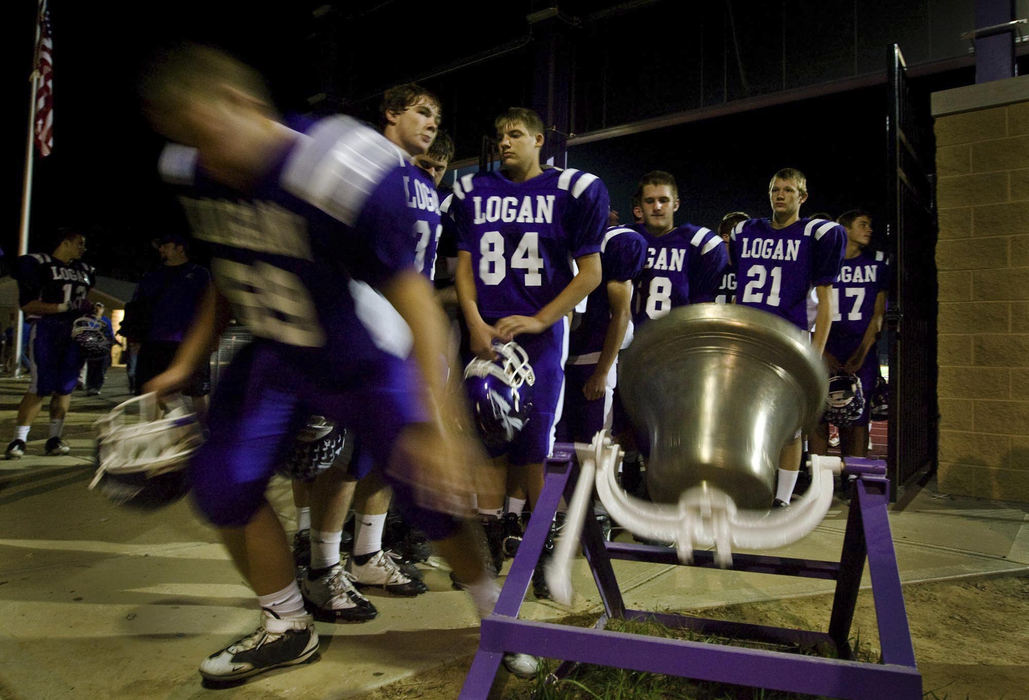 First Place, Student Photographer of the Year - Diego James Robles / Ohio UniversityAs custom dictates with every home game win, the Chieftains ring the victory bell after defeating the Blue Devils on the final drive of the game. Logan would play three of their final four games on the road and finish, 11-0, undefeated.