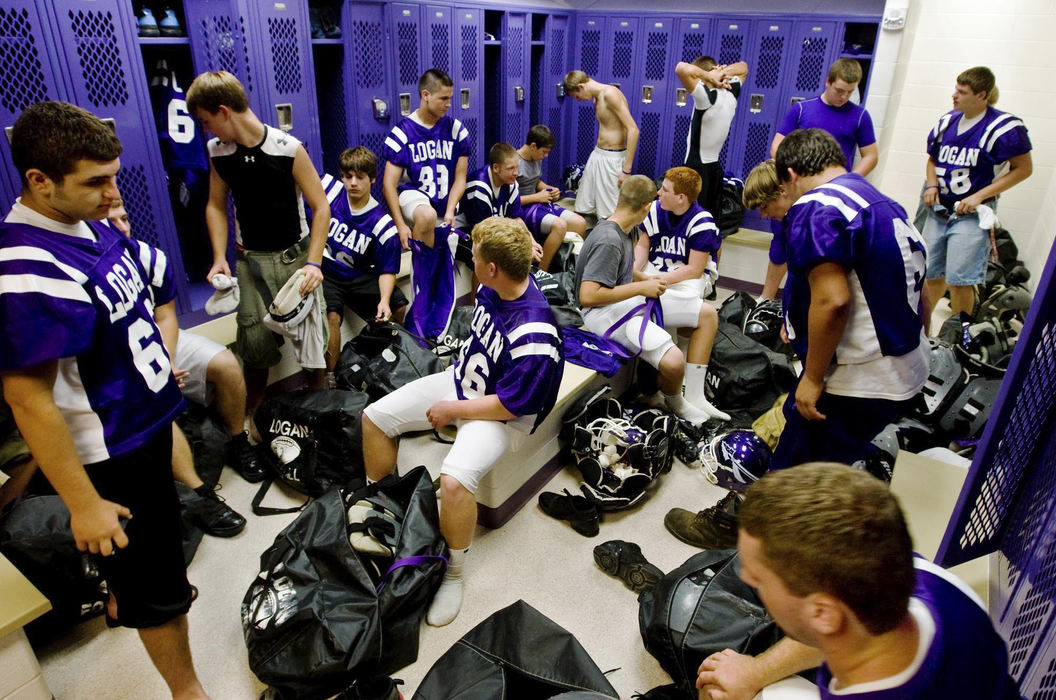 First Place, Student Photographer of the Year - Diego James Robles / Ohio UniversityThe Chieftains don their uniforms and gear before facing a tough Blue Devil team.