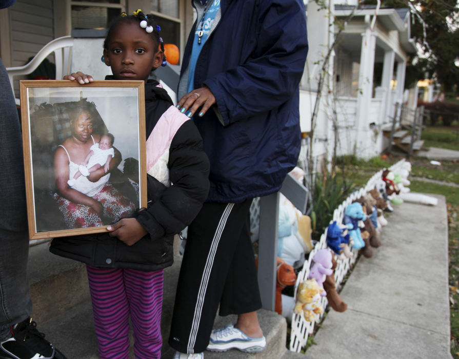Third Place, News Picture Story - Courtney Hergesheimer / The Columbus DispatchThe fallout from a failed protection order: Kiara Brooks, 6, witnessed her father, Sean O. Brooks, shoot and kill her mother, Tiffany E. Patrick, then himself in 2007