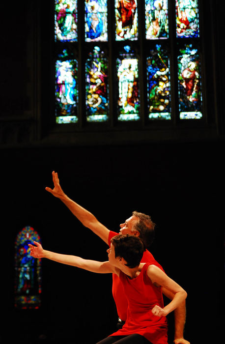 Third Place, Photographer of the Year Small Market - Tessa Bargainnier / Kent State UniversitySabatino Verlezza and Allie perform their duet at the Trinity Cathedral in downtown Cleveland for “That All May Worship,” an event dedicated to the inclusion of all persons.