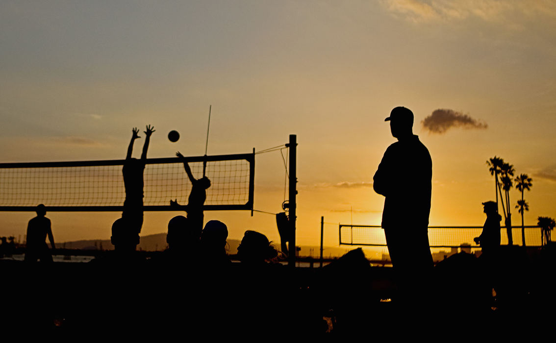 First Place, Student Photographer of the Year - Diego James Robles / Ohio UniversityVolleyball players and fans gather in Long Beach, Calif., on April 11, 2009.