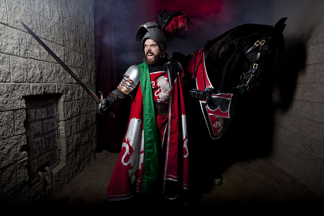 First Place, Student Photographer of the Year - Diego James Robles / Ohio UniversitySenior knight at Buena Park’s Medieval Times, a diner and show establishment, Max Naylor hits a pose with his favorite horse after winning the night’s tournament on Aug. 30, 2009. “The best part of the job is hearing 300 people cheering you as you battle the other knights on horses,” Naylor said.