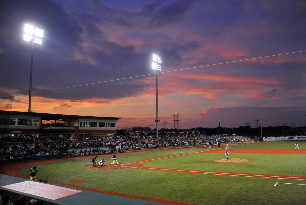 First Place, Sports Picture Story - David Richard / FreelanceCrushers fans packed All Pro Freight Stadium every game night  and were often treated to spectacular sunsets with Lake Erie just a few miles to the West.