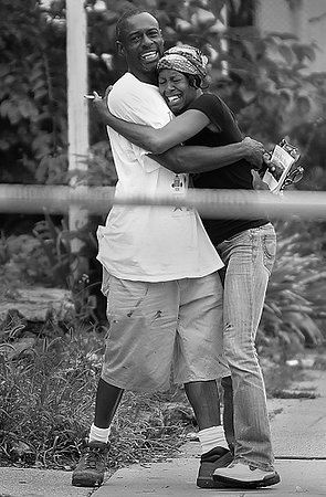 Third Place, NEws Picture story - Michael E. Keating / MIchael E. KeatingYevette Hooten grew up on the corner of Denham and Borden Sts. in CIncinnati. She moved from the area to provide a better life for her son Mark, 17. All was going well.  Mark got a summer job at a community center there and was gunned down, shot dead by an unknown assailant just after his mom dropped him off for work.  She goes back there often and hopes for closure.