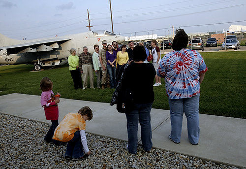 First Place, News Picture Story - Eric Albrecht / The Columbus DispatchSoldier Dustin Eubank has his photo taken with family members at Rickenbacker Airbase when the company was departing from.