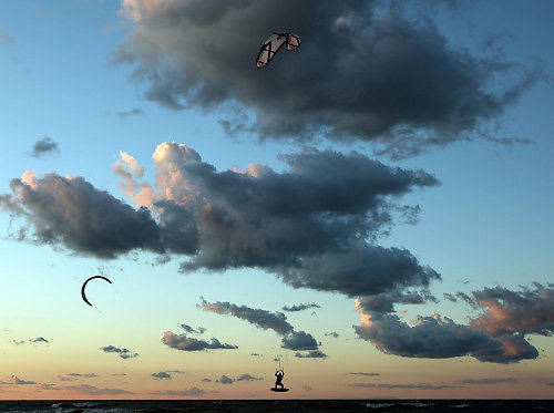 Second Place, Photographer of the Year/Large Market - Gus Chan / The Plain DealerA kite surfer goes airborn as he catches a gust while surfing on Lake Erie at Edgewater Park.