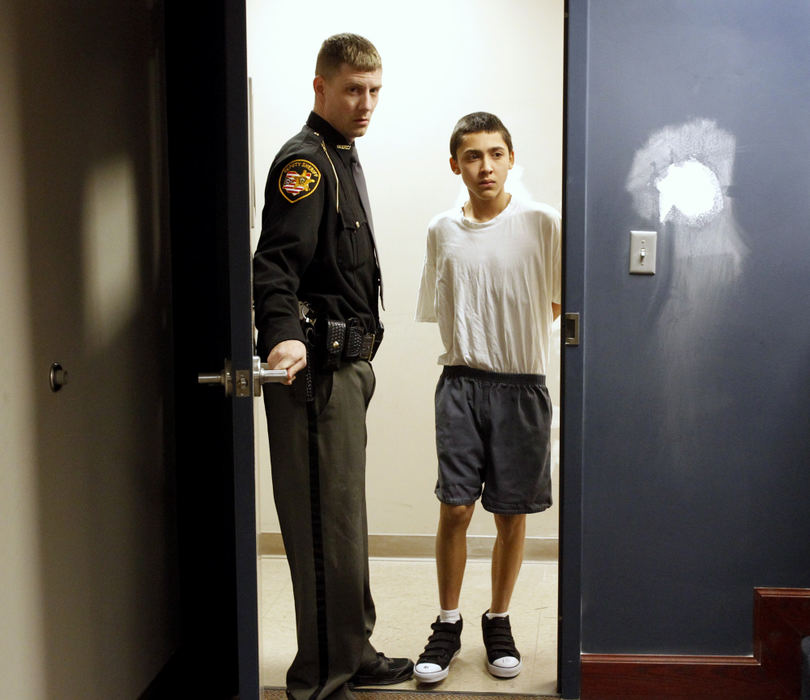 First Place, General News - Dave Zapotosky / The (Toledo) BladeJacob Rodriguez, 16, attends a hearing in Lucas County Juvenile Court.  He was arrested late Tuesday night and charged with the murder of Rory Hunter, 23, who was found about 4:30 a.m. Jan. 10 in a field in the 1100 block of East Broadway.  After being tried as an adult, he was sentenced to 13 years in prison  for his involvement in the murder.