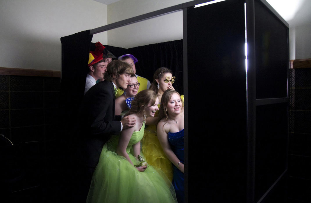 First place, James R. Gordon Ohio Understanding Award - Adrianne Bastas / Kent State UniversityMembers of the Tiger Swing Band gather for a photo during the annual prom at the Knight Of Columbus Hall in Massillon. 