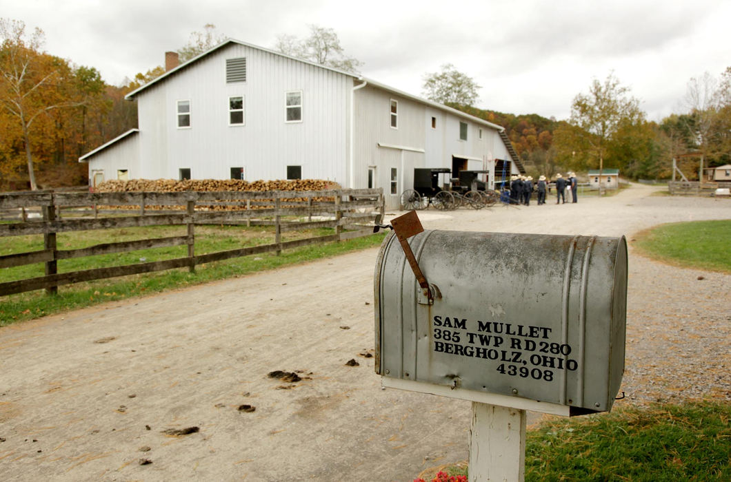 Third place, Photographer of the Year - Large Market - Marvin Fong / The Plain DealerAmish leader Sam Mullet's mailbox and barn are seen in Bergholz, OH.  Community members ponder a future without Mullet and his followers who were convicted in the federal hate crimes trial for beard and hair cutting attacks.  