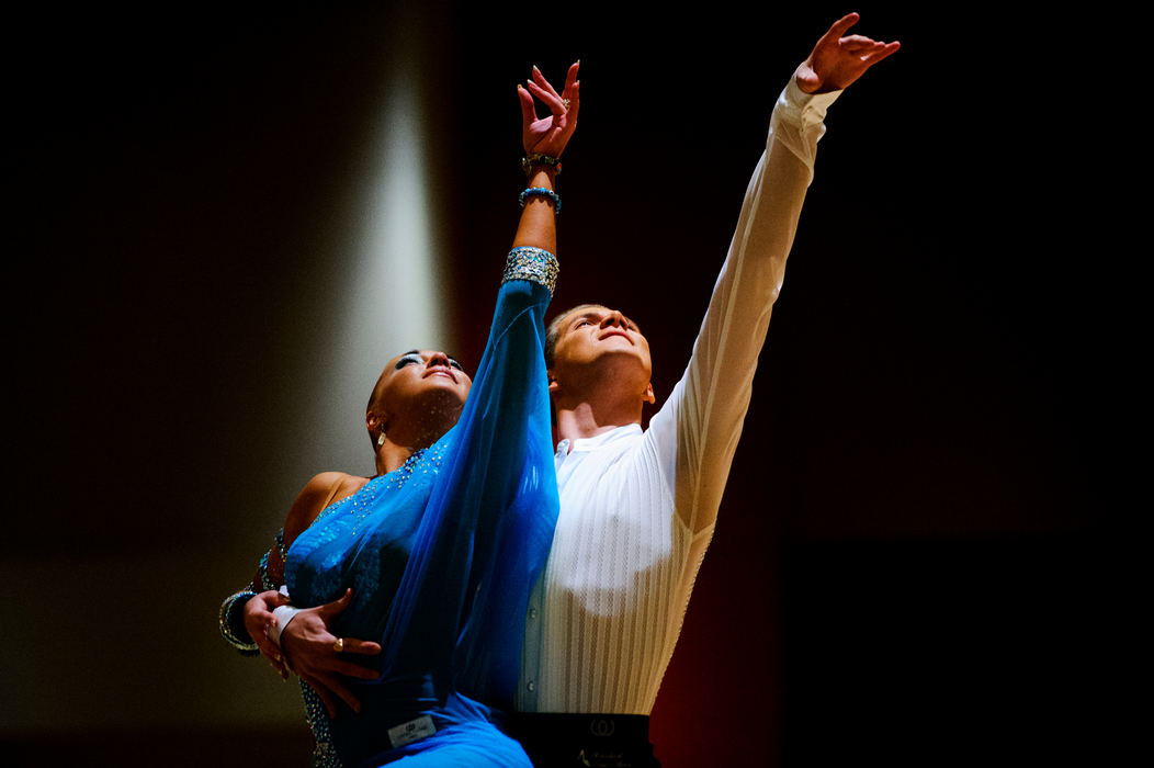 First place, Sports Portfolio - Joel Hawksley / Ohio UniversityA DanceSport team performs their routine at the Arnold Sports Festival in Columbus.