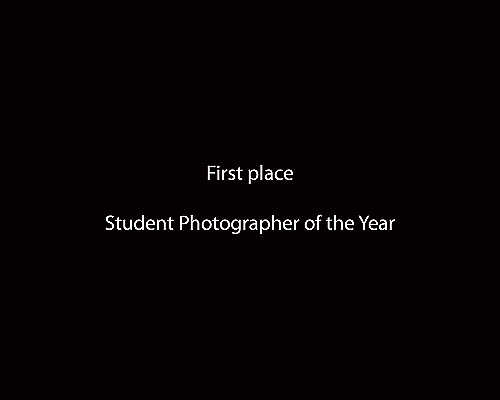 First place, Student Photographer of the Year - Meg Roussos / Ohio University