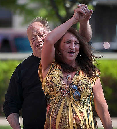 Second place, Student Photographer of the Year - Hannah Potes / Kent State UniversityKlavon danced with new friend Carly Bernard during a fast song at the first Jammin' in Jackson concert event of the season on June 7. Klavon considers himself a ladies man through and through.