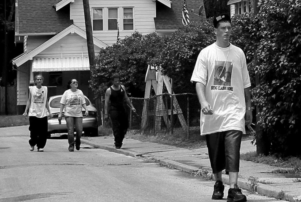 First Place, News Picture Story - Amy E. Voigt / The (Toledo) BladeTerry Steinfurth Jr., front, father of  missing toddler Elaina Steinfurth, leads volunteers in a neighborhood for her on June 13, 2013.