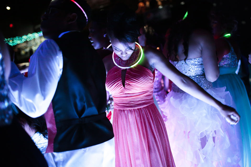 First Place, Photographer of the Year - Small Market - Joshua A. Bickel / ThisWeek Community NewsGahanna Lincoln senior Sydni Randle, 17, center, dances with her classmates at prom Apr. 13, 2013 at the LC Pavillion in Columbus, Ohio.