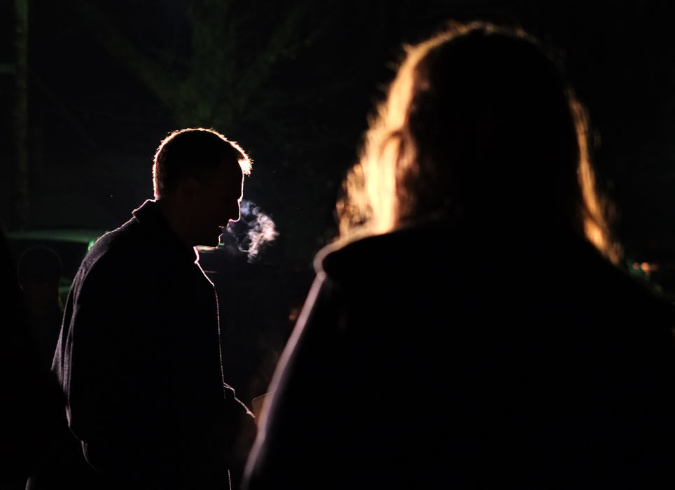 First Place, Team Picture Story - Jeremy Wadsworth / The (Toledo) Blade Pastor Steve Salyers of North Point Church of the  Nazarene leads a prayer during a vigil for Elaina Steinfurth, who was killed by her mother and the mother's boyfriend. 