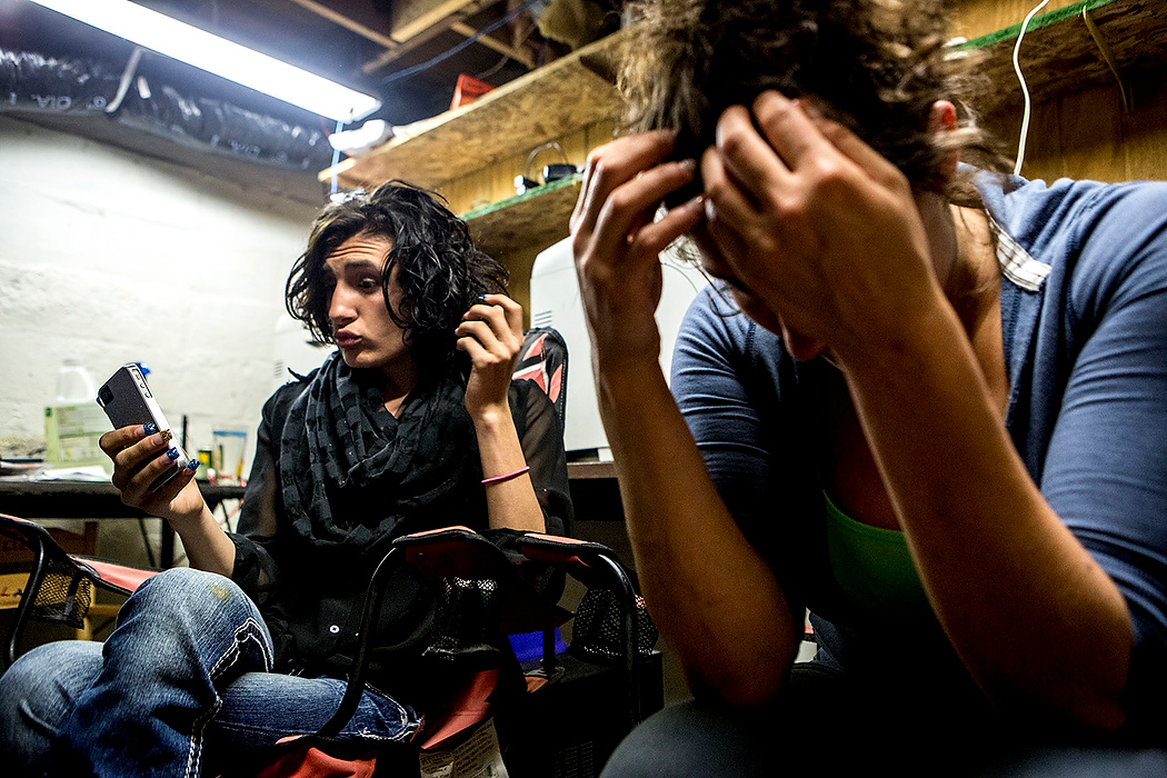 First Place, Photographer of the Year - Small Market - Jessica Phelps / Newark AdvocateWorried she may be pregnant with her new boyfriend Travis, Michele talks with her brother Carl in the basement of their mother's home. Carl became addicted to methamphetamine while living with Michele and is now going through his own recovery.