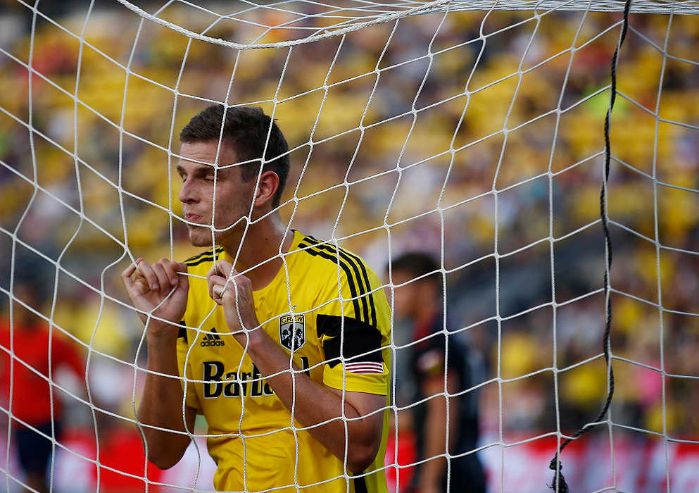 First Place, Ron Kuntz Sports Photographer of the Year - Eamon Queeney / The Columbus DispatchColumbus Crew forward Adam Bedell (29) reacts after missing a shot on goal in the first half of the MLS game between the Columbus Crew and the Toronto FC at Crew Stadium in Columbus. The Toronto FC defeated the Columbus Crew 3 - 2. 
