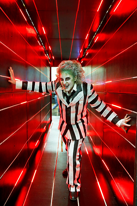 First Place, Student Photographer of the Year - Logan Riely / Ohio UniversityEmily Adelman of Grove City dresses as Beetlejuice at the annual Midwest Haunter Convention in the Greater Columbus Convention Center. It took Adelman two and a half hours to put together her costume.