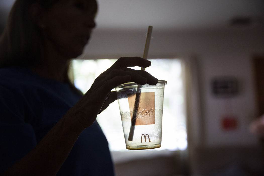 Second Place, Student Photographer of the Year - Liz Moughon / Ohio UniversityKymberlyrenee Gamboa, Kyle's mother, refuses to wash the last cup Kyle drank from. He had stopped at a McDonald's to get orange juice and a sandwich on his drive to San Francisco before jumping from the Golden Gate Bridge. 