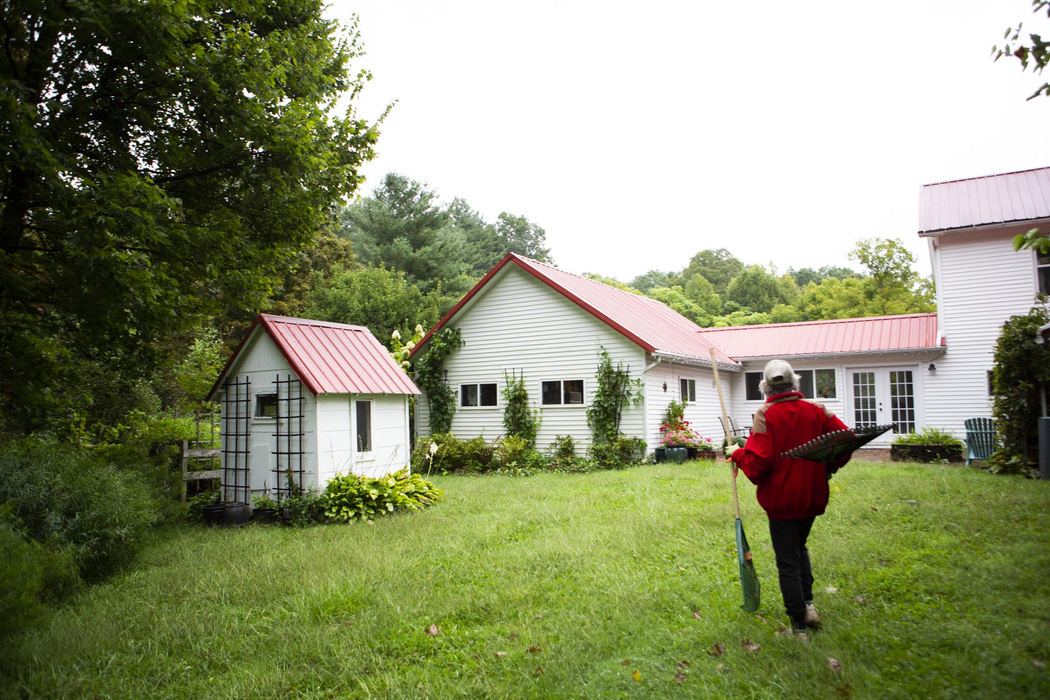 Second Place, Larry Fullerton Photojournalism Scholarship - Madeleine Hordinski / Ohio UniversityConnie heads back to her house after gardening in her backyard in Millfield. "I used to run a bed and breakfast here," she says. "Now, the house is really too big for just me."