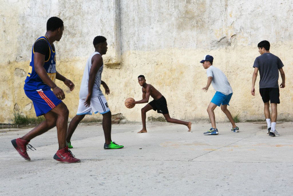 First Place, Larry Fullerton Photojournalism Scholarship - Madeleine Hordinski / Ohio UniversityAn evening pick-up game on the court between Lamparilla and Amargura on May 12, 2018, in Habana Vieja, Havana, Cuba. 