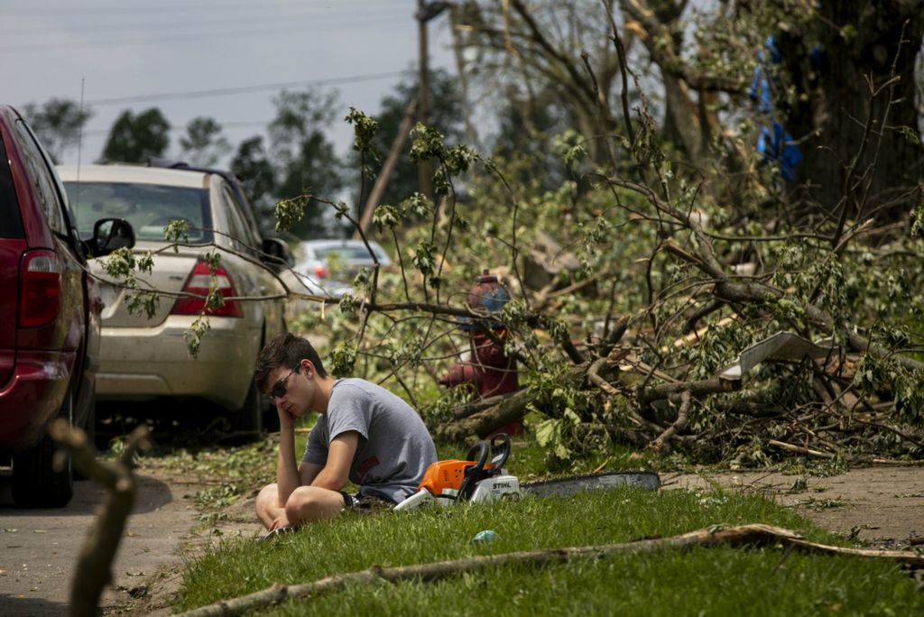 Third Place, News Picture Story - Meg Vogel / The Cincinnati Enquirer, “Brookville Tornado”Tornadoes touched down in Brookville, Ohio and destroyed numerous homes and left scattered debris on Tuesday, May 28, 2019.