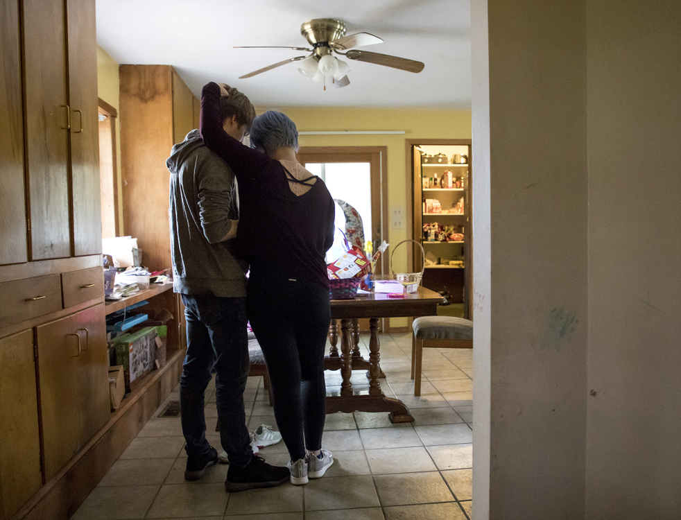 First place, Photographer of the Year - Small Market - Jessica Phelps / Newark AdvocateJazmin and her boyfriend Prestom Hanshew share a moment after a long Easter day full of family in May, 2019. Her boyfriend and close friends were instrumental in her overcoming the death of both her parents before her sophomore year of high school.