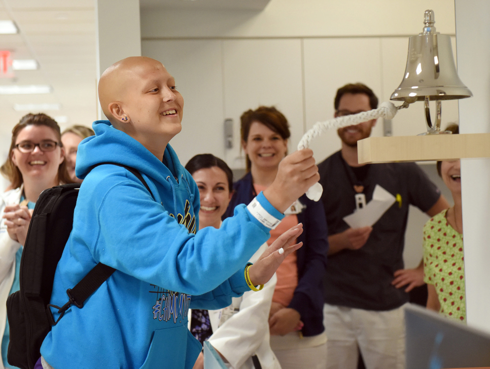 Third Place, Photographer of the Year - Small Market - Erin Caldwell / Sandusky RegisterCam smiles as she rings the bell on her last day of chemotherapy at the Cleveland Clinic children's building on July 22, 2019. Cam entered remission but continued with maintenance chemotherapy, which was in the form of a daily pill. “I’m looking forward to getting my life back to how it was before and getting to be ‘normal’ again,” Cam said.