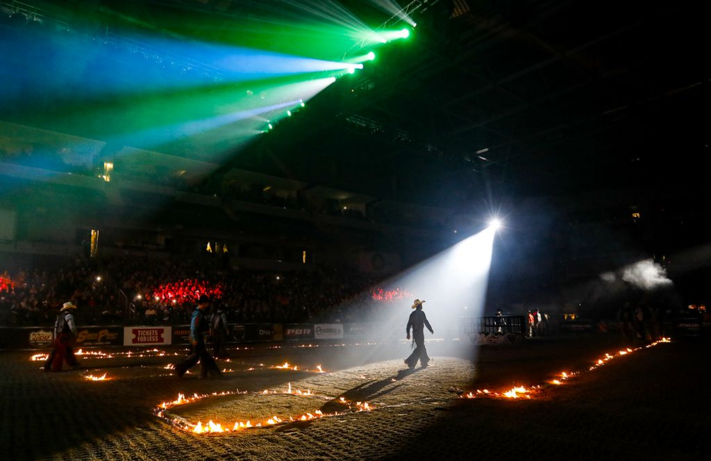 Third Place, Sports Feature - Andy Morrison / The Blade, “Bull Rider”Professional Bull Rider Velocity Tour event at the Huntington Center, January 12, 2019.