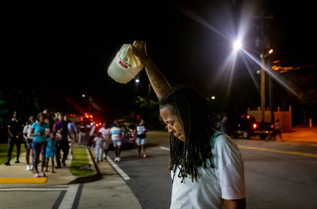 Second Place, Chuck Scott Student Photographer of the Year - Michael Blackshire / Ohio University“This ain’t Call of Duty anymore; every time you kill one of our own, we're going to make some noise,” yelled a protestor, who broke down in tears with a fist in the air in memory of Rayshard Brooks on June 18, 2020. The shooting death of Brooks at the hands of an Atlanta police officer at a Wendy’s led to a massive local protest. For a few weeks this location was turned into a peace center before it was eventually blocked off to prevent further protest activity. 