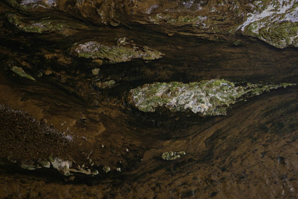 Second Place, George S. Smallsreed Jr. Photographer of the Year - Large Market - Joshua A. Bickel / The Columbus DispatchMonday Creek, stained dark orange from acid mine runoff, on Thursday, Sept. 24, 2020 in Corning, Ohio. Acid mine runoff forms when surface water mixes with rocks rich in sulfur, often the byproduct of mining. The resulting chemical reaction produces sulfuric acid.