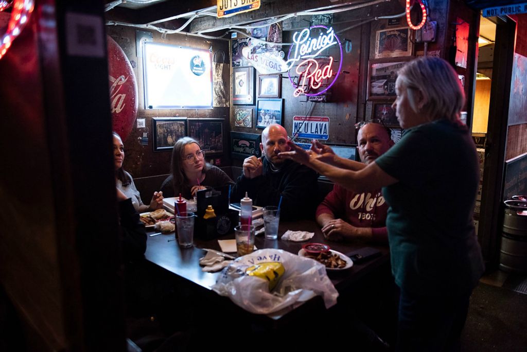 Award of Excellence, Feature Picture Story - Alie Skowronski / Ohio University, "New Normal"Donna Stahr, server at Thurman’s Cafe in German Village, tells the Joslynn’s family and Keira’s parents that their meal is paid for by the owner of the restaurant after a bi-yearly checkup at Nationwide Children’s Hospital in Columbus, Ohio, on Dec. 27, 2021.