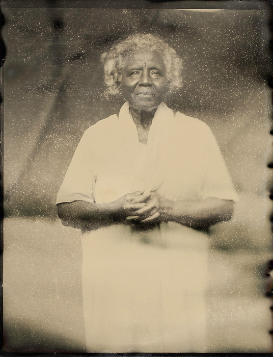 First place, Photographer of the Year - Large Market - Joshua A. Bickel / The Columbus DispatchPeggy Mills Warner great-great-great-great-great-great granddaughter of Betty Toler, a founding settler of a free Black settlement near Ripley, Ohio. This settlement was a refuge for freedom seekers, and this was one of the largest free Black communities in the region, which greatly increased Underground Railroad traffic through Ripley. Peggy still owns the land her ancestor settled. 