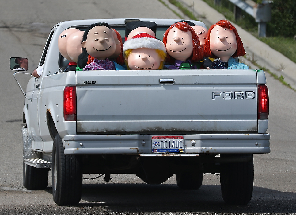 First place, Photographer of the Year - Small Market - Bill Lackey / Springfield News-SunThe "Peanuts" gang was going for a ride as the Clark County Historical Society collected the holiday display from the Upper Valley Mall and was transferring the character's to their storage facility. 