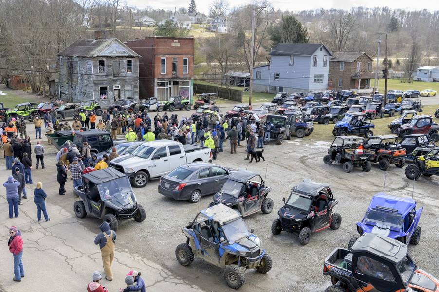 Feature Picture Story - Award of Excellence, “Corning, Ohio”The Corning Eagles, a non-profit organization, holds an annual 4-wheeler side-by-side ride to raise funds for local charities. It is one of the largest festivals in the area, attracting residents from Shawnee, New Lexington, New Straitsville, Hemlock, and Glouster.  (Akash Pamarthy / Ohio University)