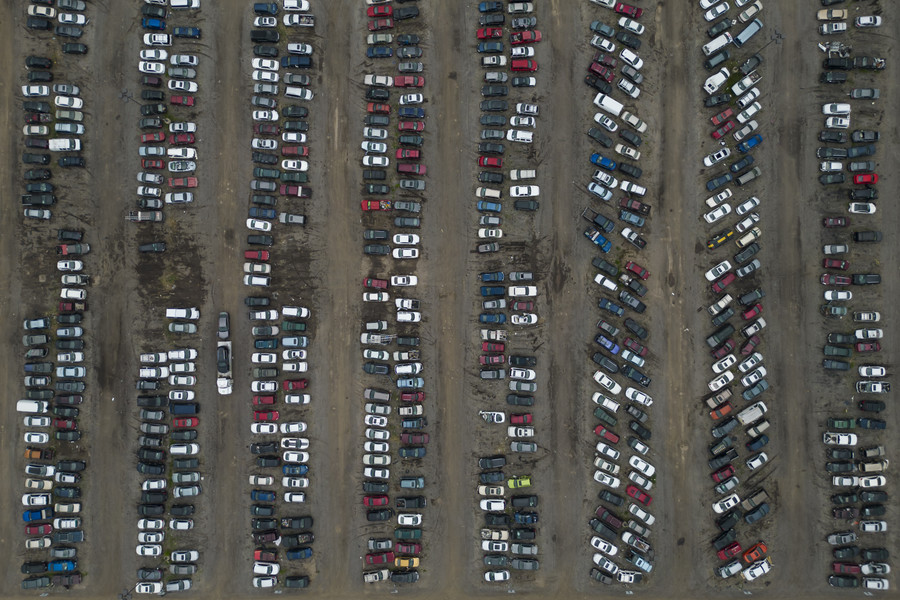 Pictorial - 1st, “Impound Lot”Vehicles sit in the Columbus Police Impound & Parking Services lot on the South Side. Police have stopped towing cars for parking violations due to the fullness of the lot, though cars are still being towed after crashes and other violations. (Adam Cairns / The Columbus Dispatch)