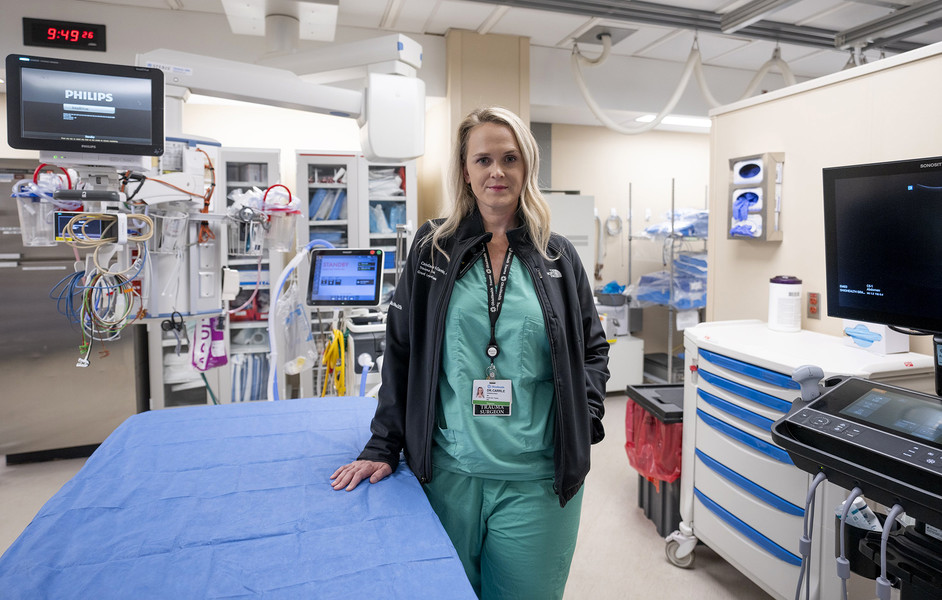 2nd - Photographer of the Year - Large Market In her 24-hour shifts as a trauma surgeon at OhioHealth Grant Medical Center, Dr. Candice Rich Carrle treats more patients than she can remember. “Gunshot wounds are not something I want to be good at, but I need to be good at," she says. "I hope one day that’s something I don’t have to say.” (Brooke LaValley / The Columbus Dispatch)