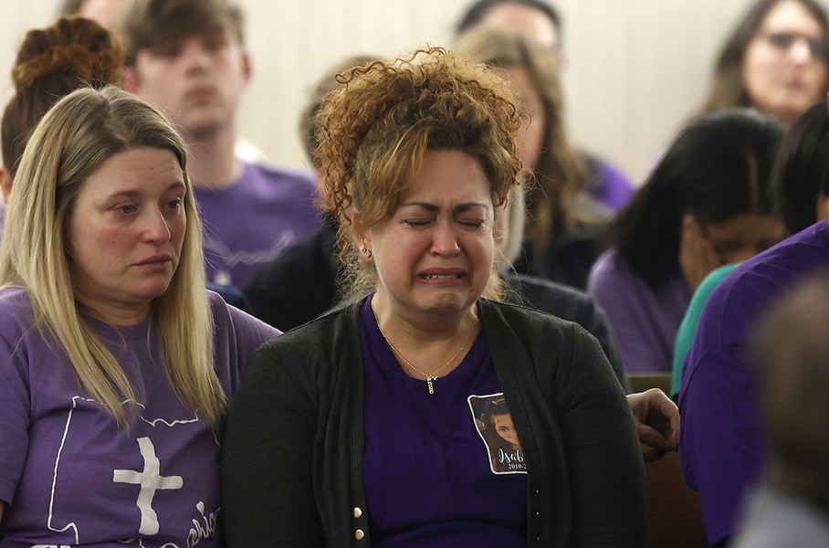 Award of Excellence - Photographer of the Year - Small Market Tracey Conley, the mother of Isabell Conley, 12, grieves as the man who hit and killed her daughter is sentenced to six months in jail Friday, Feb. 24, 2023. (Bill Lackey / Springfield News-Sun)